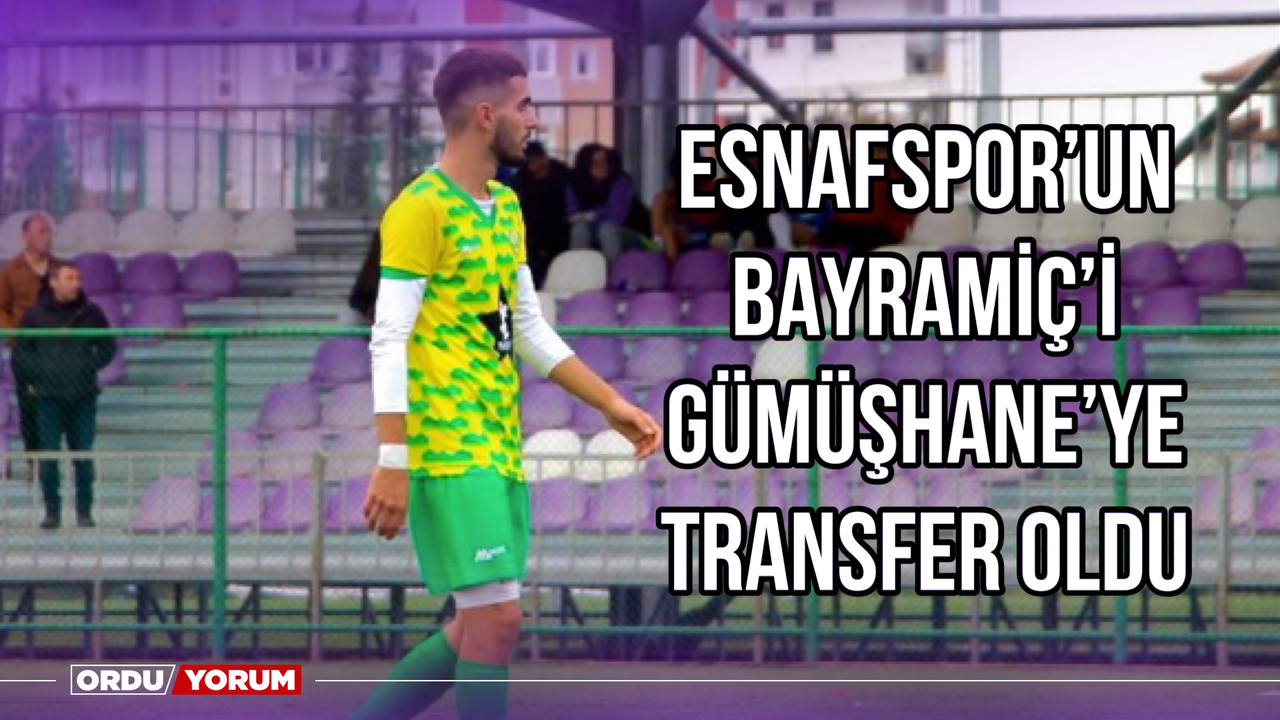 Esnafspor'un Bayramiç'i Gümüşhane'ye Transfer Oldu