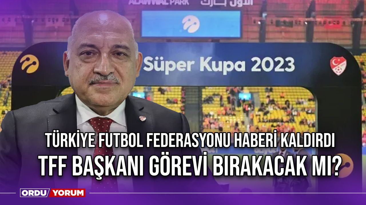 Türkiye Futbol Federasyonu Haberi Kaldırdı, TFF Başkanı Görevi Bırakacak Mı?