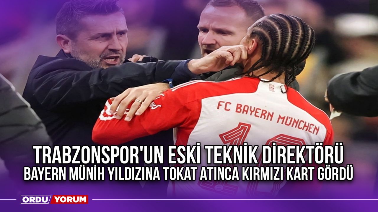 Trabzonspor'un Eski Teknik Direktörü, Bayern Münih Yıldızına Tokat Atınca Kırmızı Kart Gördü