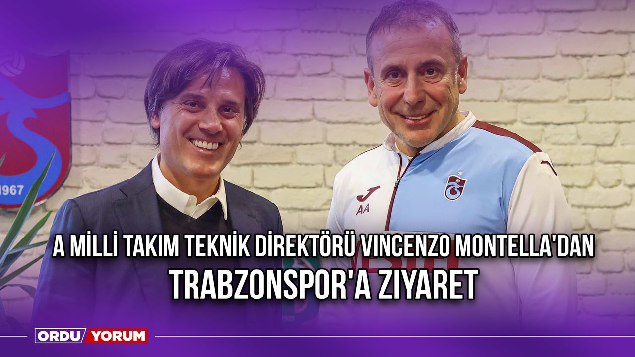 A Milli Takım Teknik Direktörü Vincenzo Montella'dan Trabzonspor'a Ziyaret