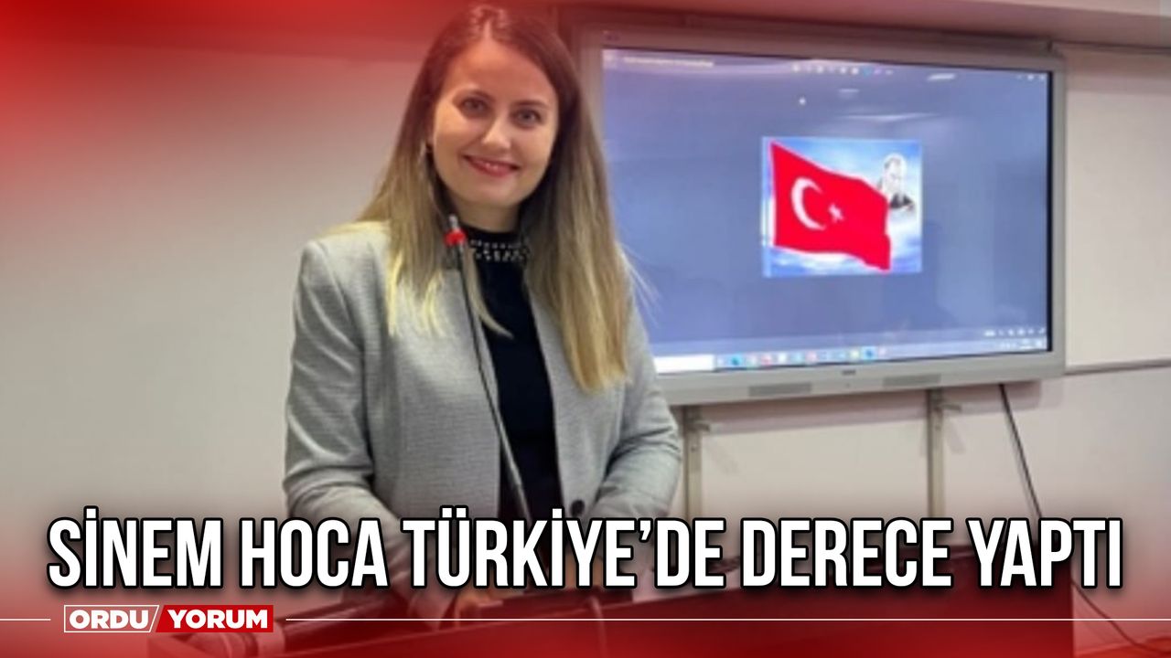 Sinem Hoca Türkiye’de Derece Yaptı