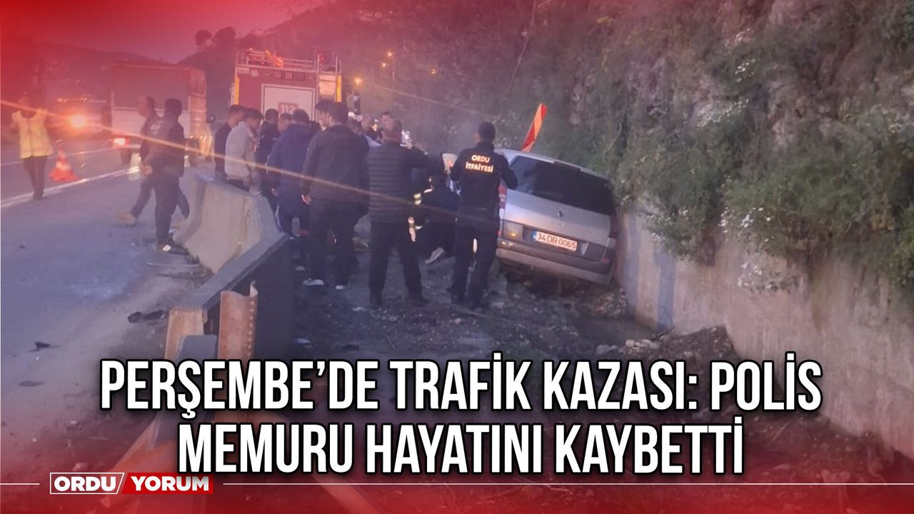 Perşembe’de Trafik Kazası: Polis Memuru Hayatını Kaybetti