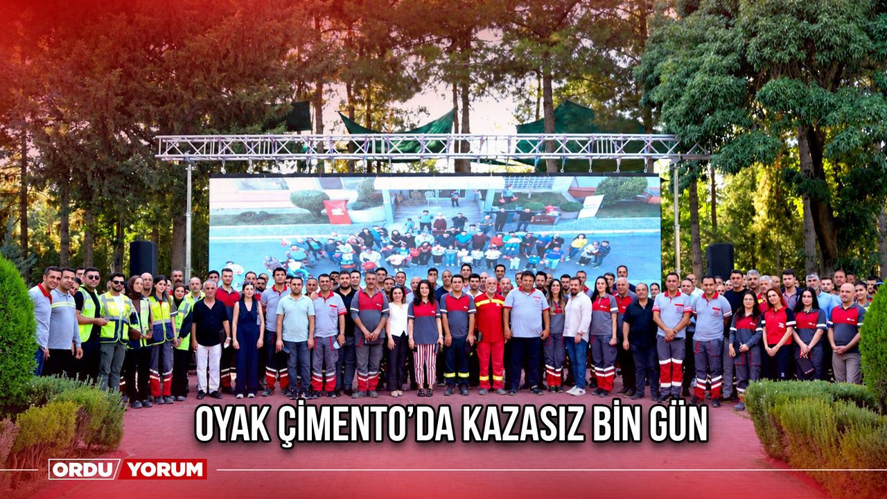 OYAK Çimento Mardin Fabrikası’ndan İSG’de Gurur Tablosu: Kayıp Zamanlı Kazasız 1000 Gün