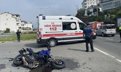 Motosiklet kazası: 2 yaralı!