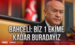 Bahçeli: Biz 1 Ekime Kadar Buradayız