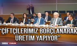 “Çiftçilerimiz borçlanarak üretim yapıyor”