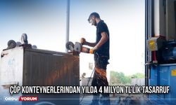 Çöp konteynerlerından yılda 4 milyon TL’lik tasarruf