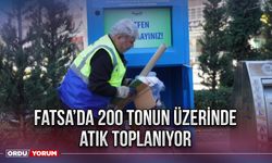 Fatsa’da 200 tonun üzerinde atık toplanıyor