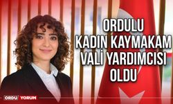 Ordulu kadın kaymakam vali yardımcısı oldu