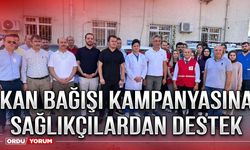 Kan bağışı kampanyasına sağlıkçılardan destek