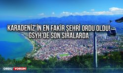 Karadeniz'in en fakir şehri Ordu oldu! GSYH'de son sıralarda