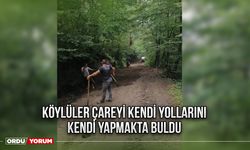 Köylüler çareyi kendi yollarını kendi yapmakta buldu