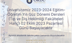 Ordu Üniversitesi ne zaman açılacak? 2023-2024 Akademik takvim