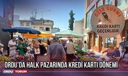 Ordu’da halk pazarında kredi kartı dönemi