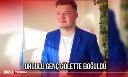 Ordulu genç gölette boğuldu