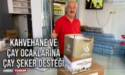 Kahvehane ve çay ocaklarına çay şeker desteği