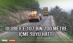 Ulubey’e 107 bin 700 metre içme suyu hattı