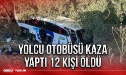 Yolcu otobüsü kaza yaptı 12 kişi öldü