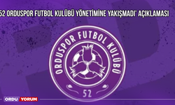 '52 Orduspor Futbol Kulübü Yönetimine Yakışmadı' Açıklaması