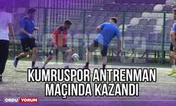 Kumruspor Antrenman Maçında Kazandı