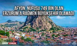 Afyon, nüfusu 749 bin olan Erzurum'a rağmen büyükşehir olamadı