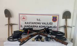 Kastamonu'da kaçak kazı yapan 5 kişi suçüstü yakalandı