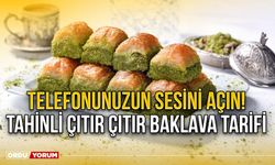 Telefonunuzun sesini açın! Tahinli çıtır çıtır baklava tarifi