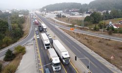 Bolu Dağı geçişinde onarım çalışması alternatif güzergahta trafik yoğunluğuna neden oldu