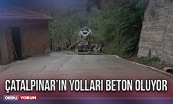 Çatalpınar’ın yolları beton oluyor