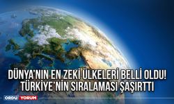 Dünya’nın en zeki ülkeleri belli oldu! Türkiye’nin sıralaması şaşırttı