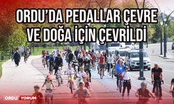 Ordu'da pedallar çevre ve doğa için çevrildi