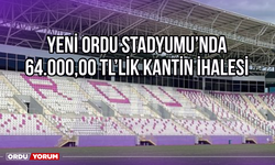 Yeni Ordu Stadyumu'nda 64.000,00 TL'lik Kantin İhalesi
