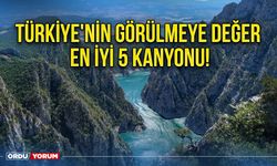 Türkiye'nin görülmeye değer en iyi 5 kanyonu! Zirvenin başında Şahinkaya kanyonu yer alıyor