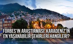 Forbes'in araştırması: Karadeniz'in en yaşanabilir şehirleri hangileri?