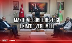 Mazot ve Gübre desteği Ekim’de verilmeli