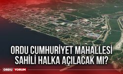 Ordu Cumhuriyet Mahallesi Sahili Halka Açılacak mı?