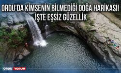 Ordu’da kimsenin bilmediği doğa harikası! İşte eşsiz güzellik