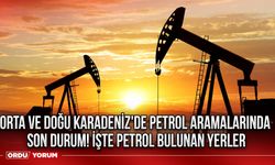 Orta ve Doğu Karadeniz'de Petrol Aramalarında Son Durum! İşte Petrol Bulunan Yerler