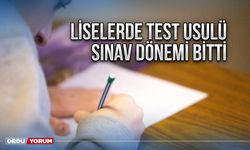 Liselerde test usulü sınav dönemi bitti