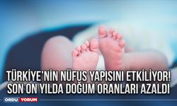 Türkiye’nin nüfus yapısını etkiliyor! Son on yılda doğum oranları azaldı