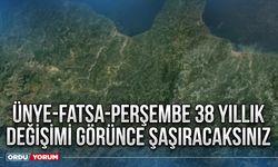 Ünye-Fatsa-Perşembe 38 yıllık değişimi görünce şaşıracaksınız