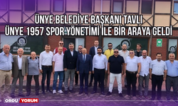 Ünye Belediye Başkanı Tavlı, Ünye 1957 Spor Yönetimi İle Bir Araya Geldi