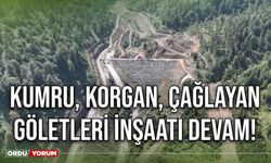 Kumru, Korgan, Çağlayan göletleri inşaatı devam!