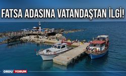 Fatsa Adası’na vatandaştan ilgi!