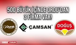 500 büyük içinde Ordu’dan 3 firma var!