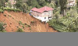 Rize'de şiddetli yağışın ardından hasar tespiti sürdü