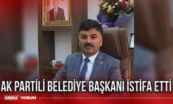 Ak Partili belediye başkanı istifa etti