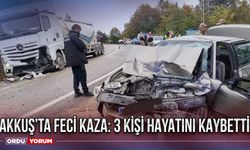 Akkuş’ta feci kaza: 3 kişi hayatını kaybetti