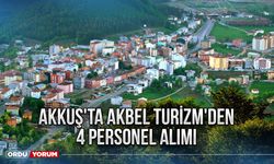 Akkuş'ta Akbel Turizm'den 4 personel alımı