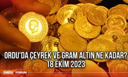 Ordu'da çeyrek ve gram altın ne kadar? 18 Ekim 2023